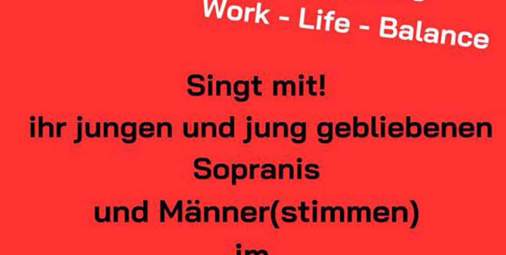 neue Sopranis und Männerstimmen